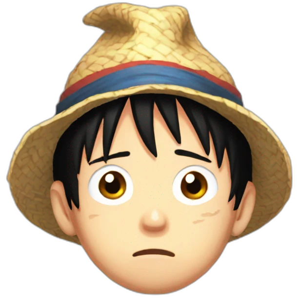 Sad luffy emoji