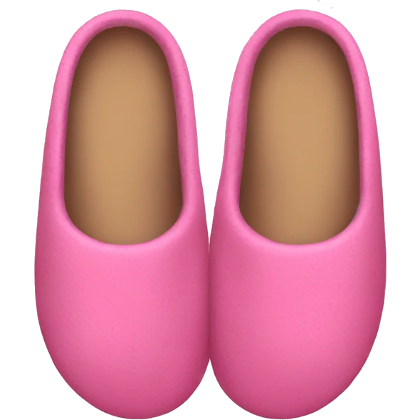 Pink slippers emoji