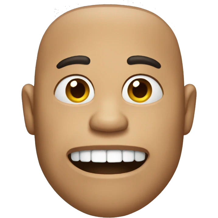 Man with extreme underbite emoji