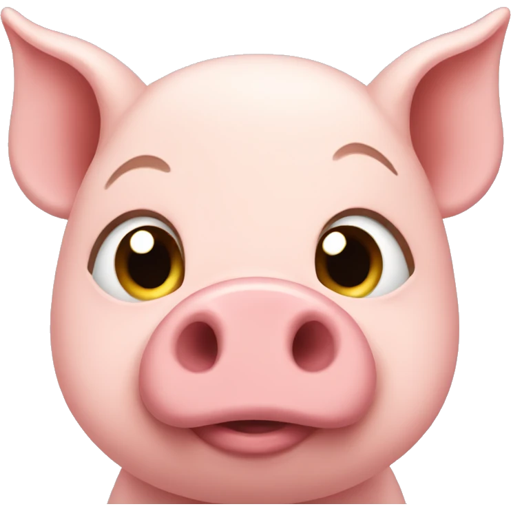 blushing pig emoji