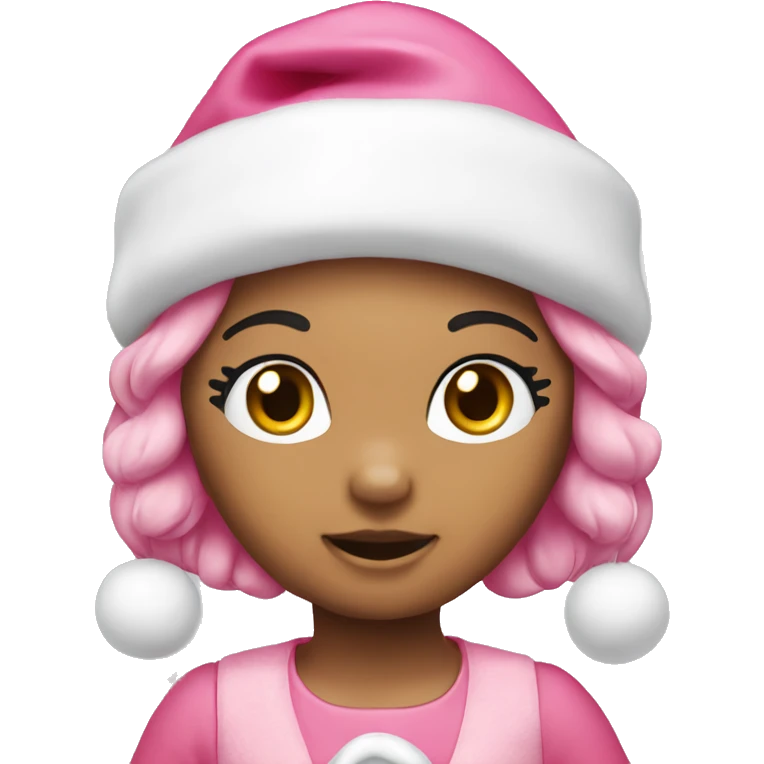 Hello kitty Christmas pink  emoji