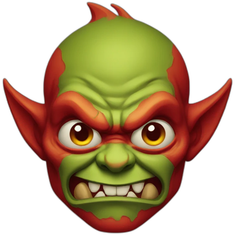 angry red goblin emoji