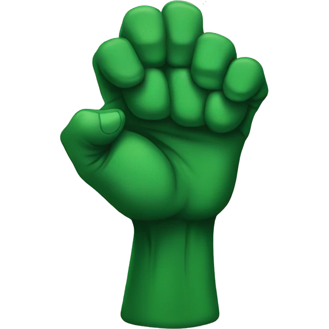 The green fist


 emoji