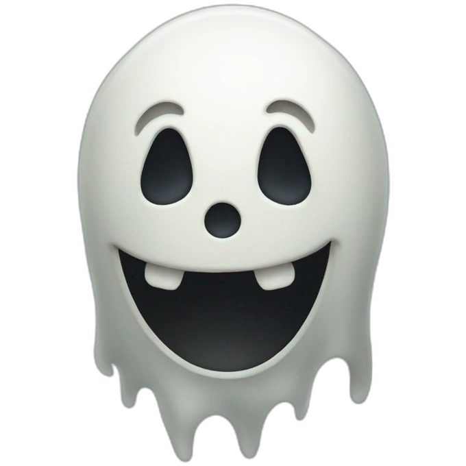 playful ghost emoji