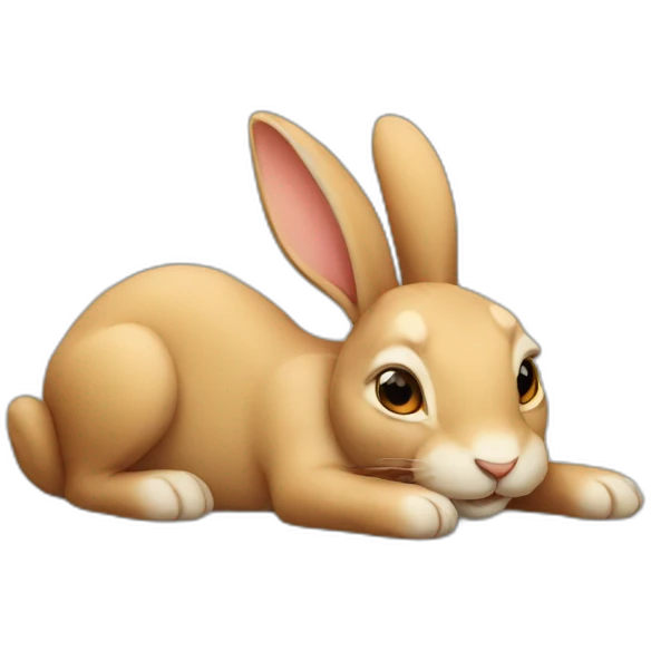 lying rabbit emoji