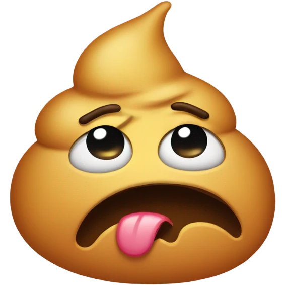 poop emoji with face with tears sad and crying  emoji