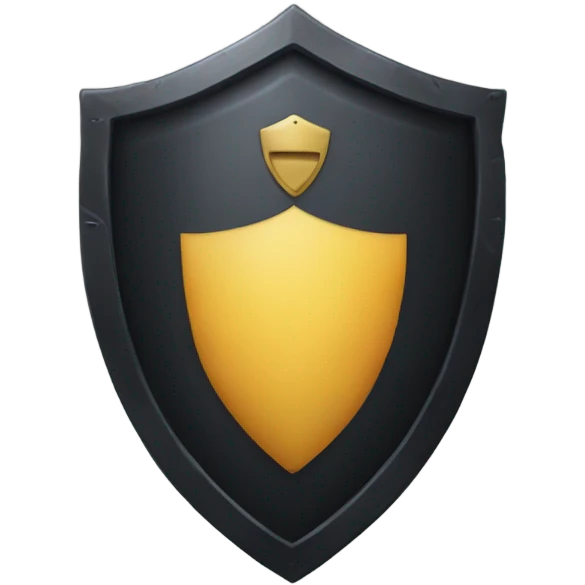 black shield emoji