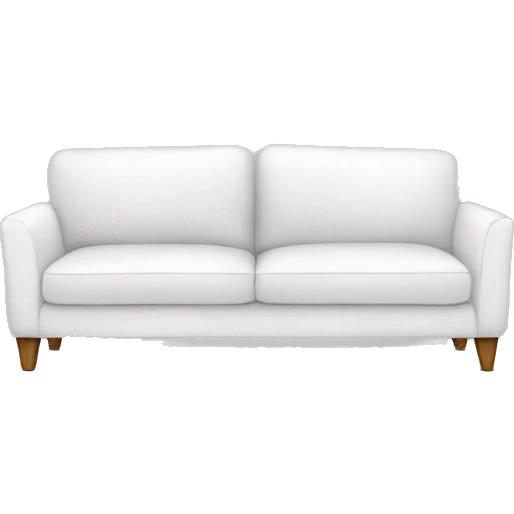 Realistic-white-modern-sofa emoji