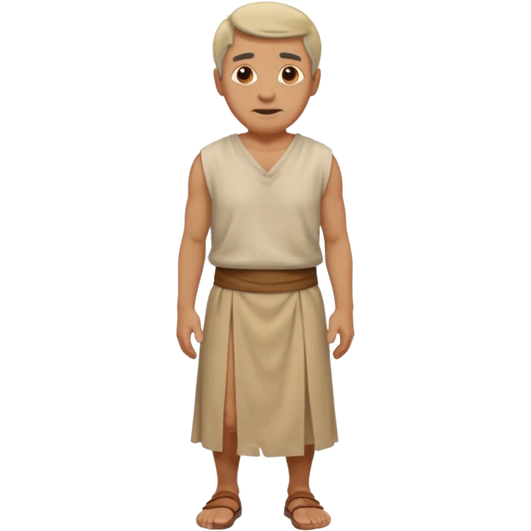 beige ancient man cloth skirt emoji