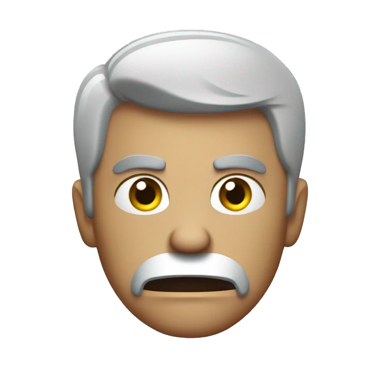 angry guy in a blue apron emoji
