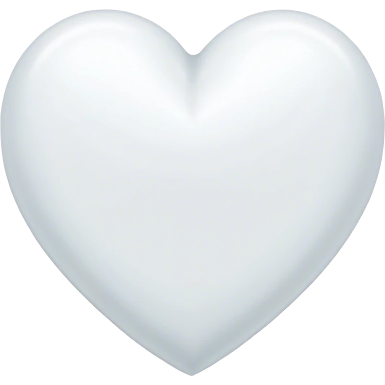 white heart soft  emoji