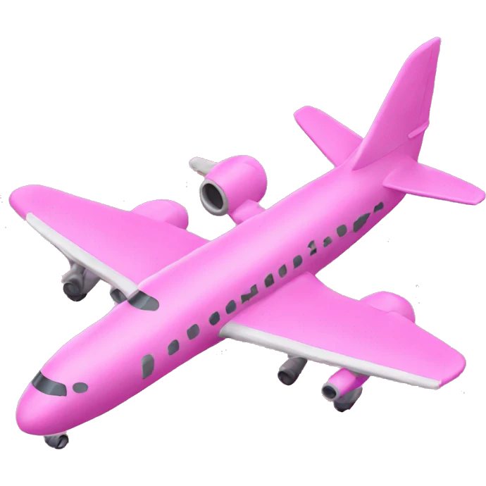 Plane pink emoji