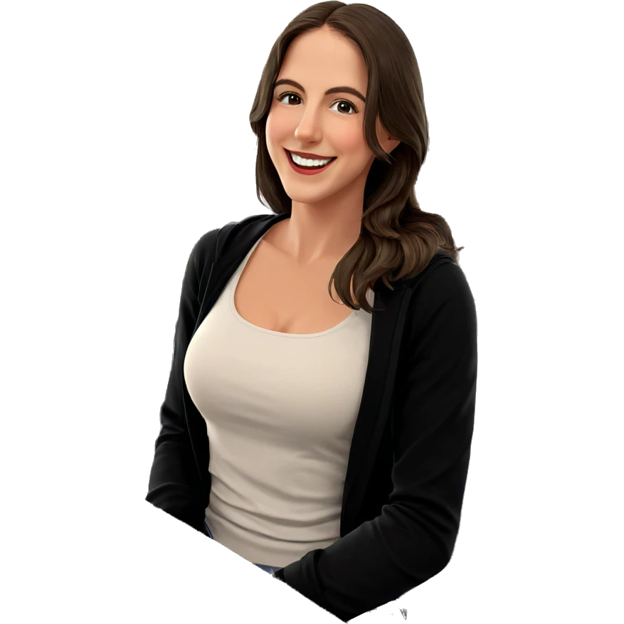 smiling girl at restaurant emoji