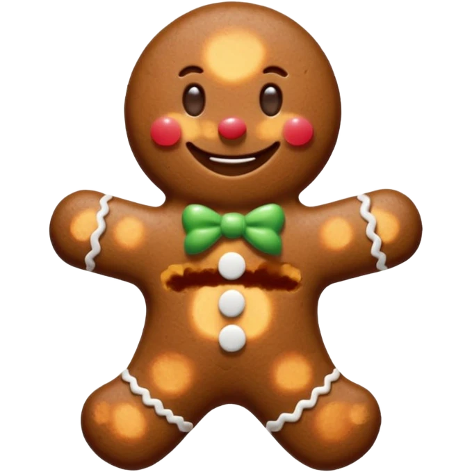 gingerbread man emoji