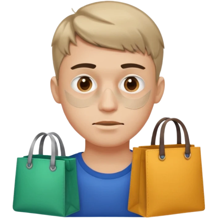 a fair-haired guy with a short haircut, abrasions on his face and bags under his eyes emoji