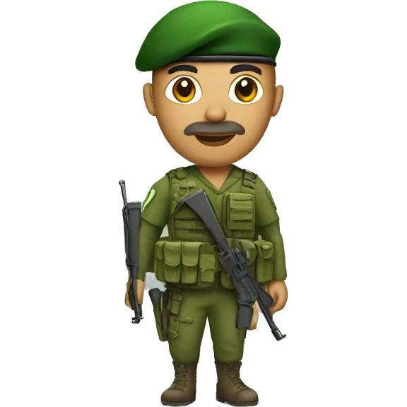 🫡 with green beret emoji