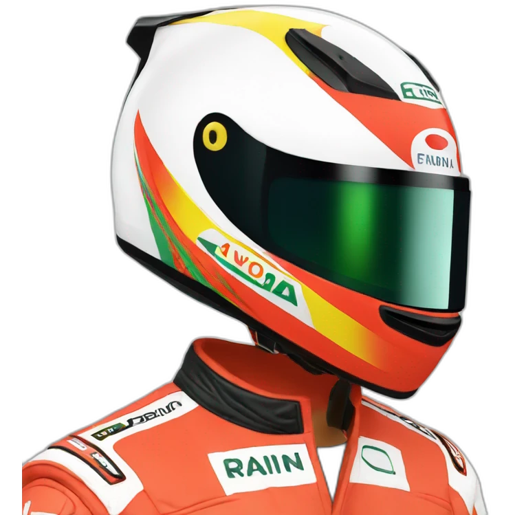 racing helmet senna emoji