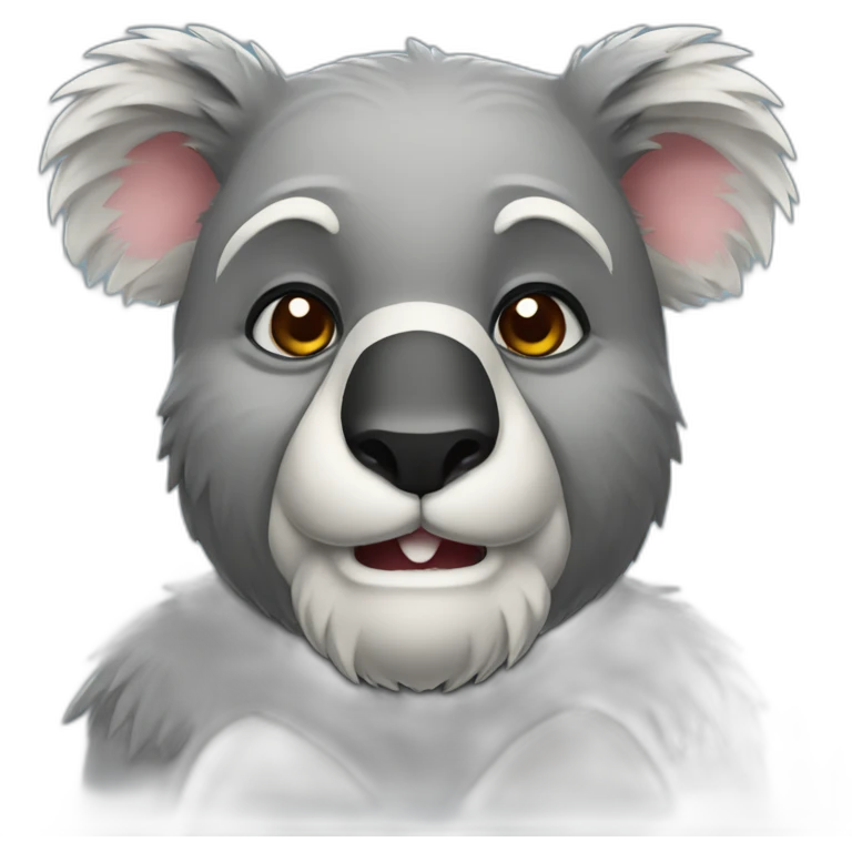 muscular upper bearded koala emoji