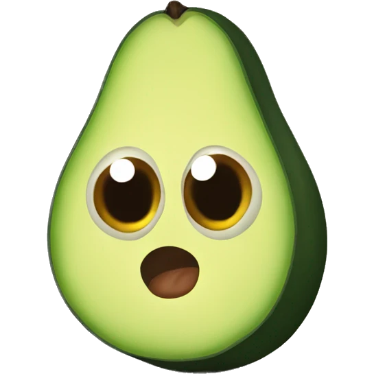 avocado with eyes emoji