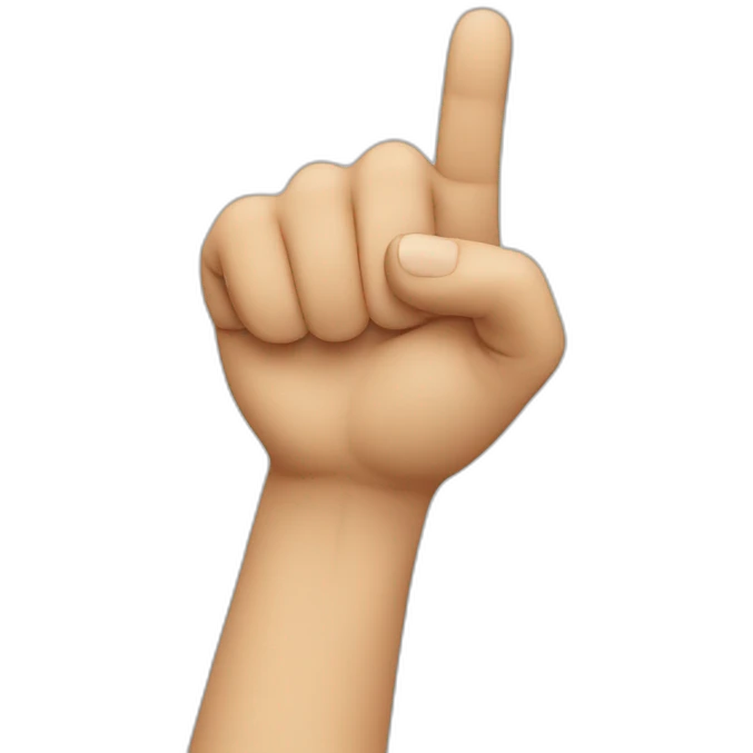 finger pointing emoji