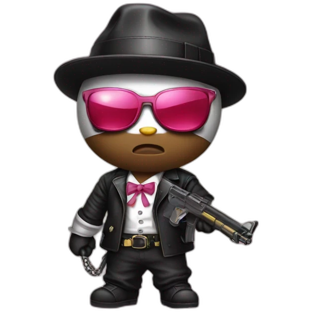 hello kitty gangster emoji
