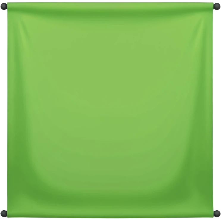Flat light green horizontal banner emoji