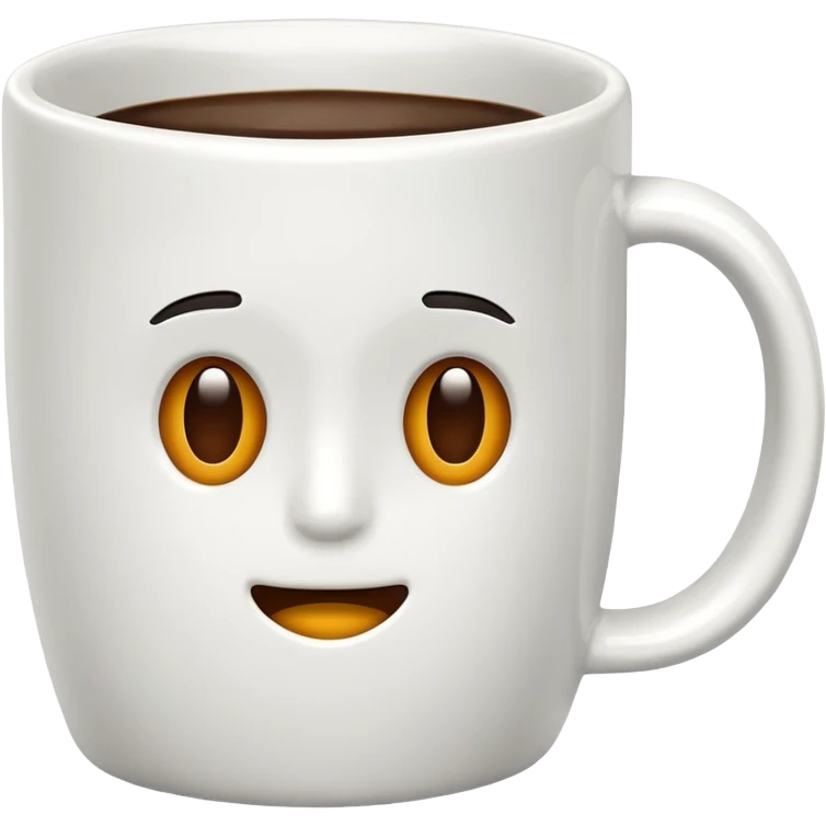 Realistic coffee mug emoji