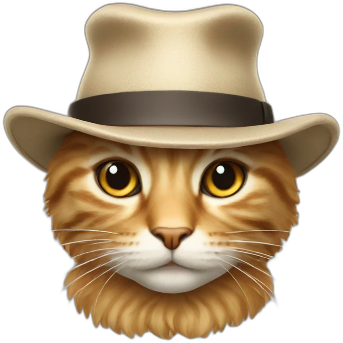 Cat whit hat emoji