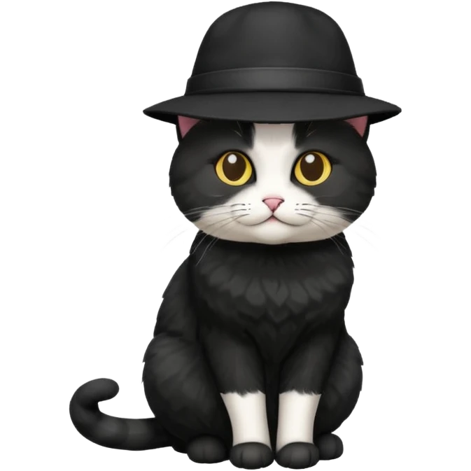 cat wearing a hat emoji