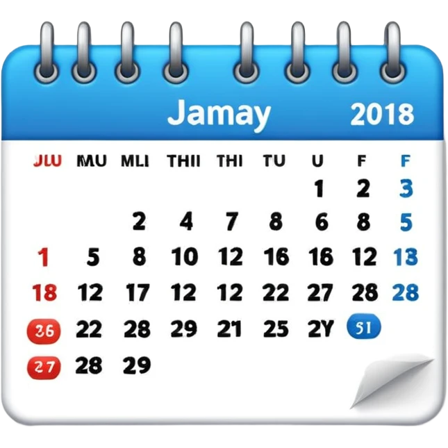 simple calendar without days  emoji