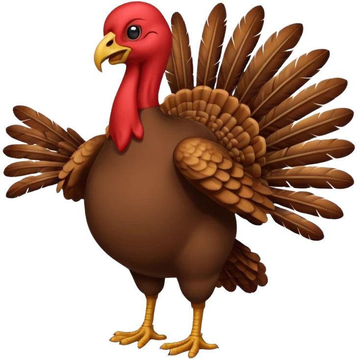 dancing turkey no head emoji