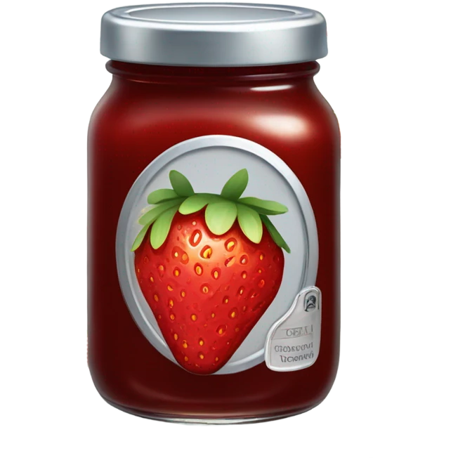 jar of straberry jame emoji