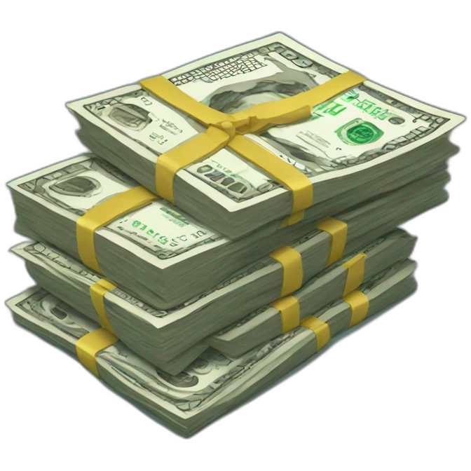stack of dollars  emoji