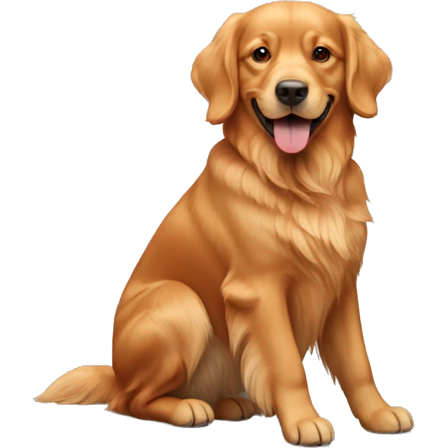 red golden retriever emoji