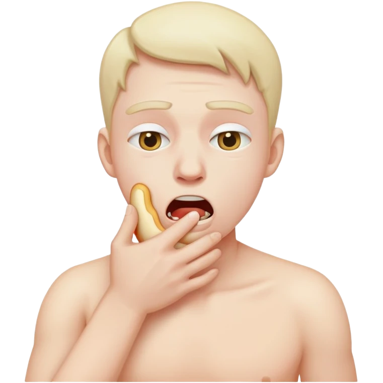 Someone chocking themselves  emoji