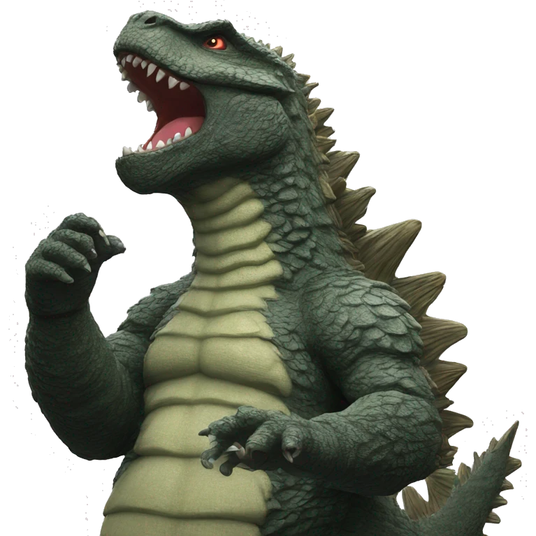 godzilla blowing a kiss emoji