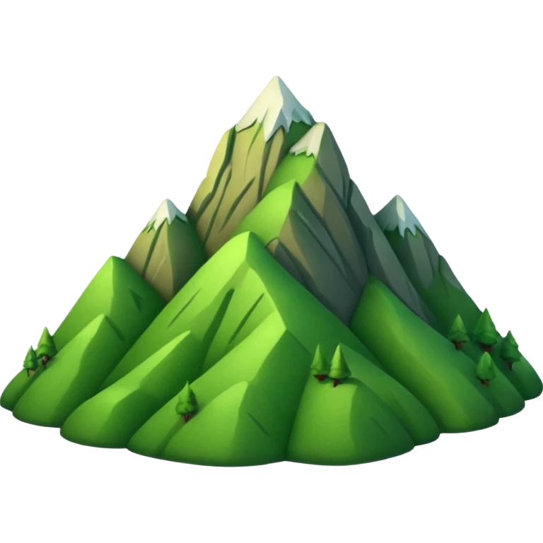 EMOJI DE MONTAÑA VERDE  emoji