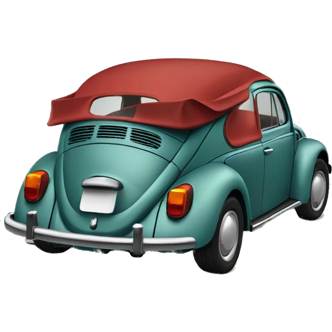 Fusca vermelho escuro  emoji