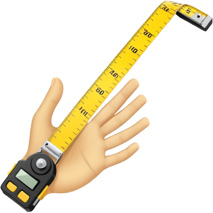 More options for measure tape in hold emoji