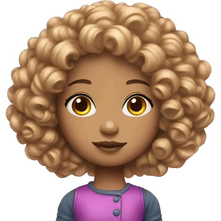 multi colors doll emoji