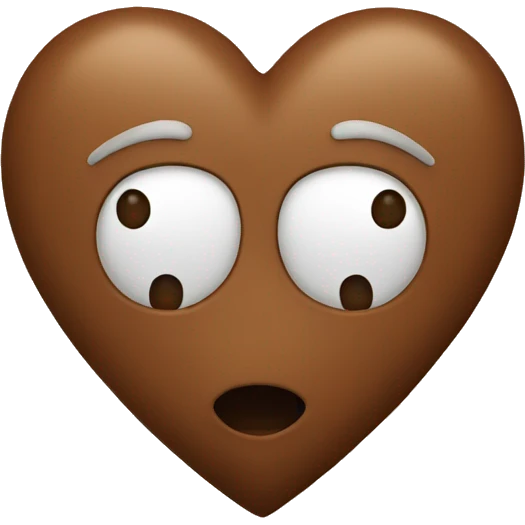 Brown heart  emoji