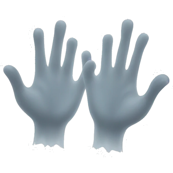 ghost hands emoji