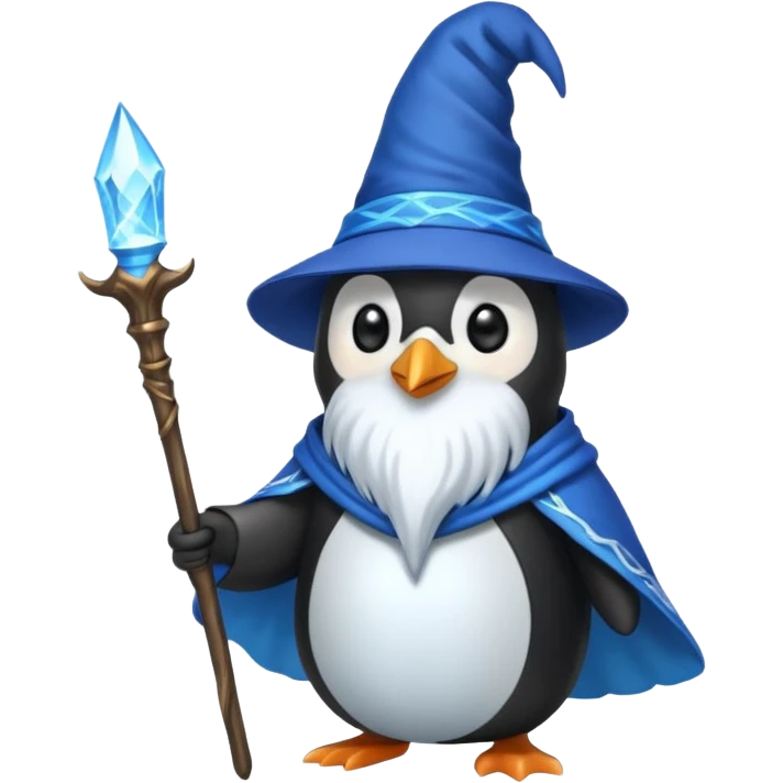 Penguin Wizard emoji
