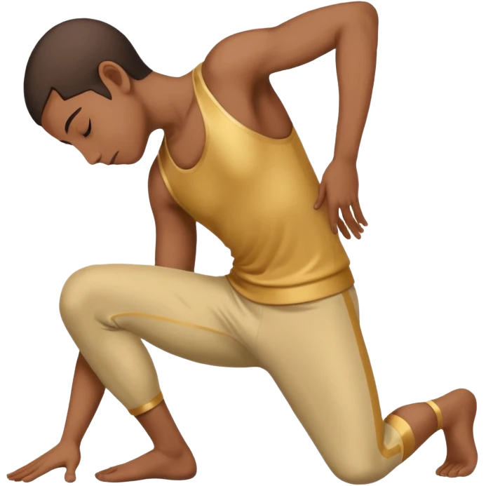 Person bowing at the end of a performance emoji