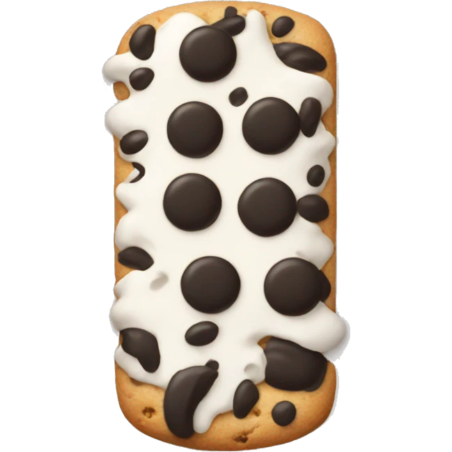 Cookies and cream emoji
