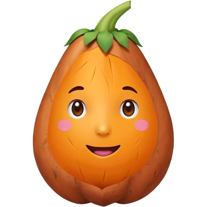 pointy sweet potato emoji