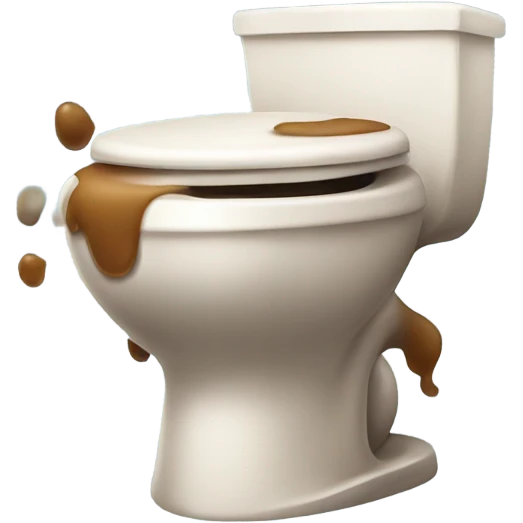 Poo with legs running away from toilet emoji