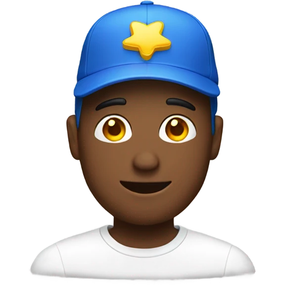 Guy wearing Walmart hat emoji