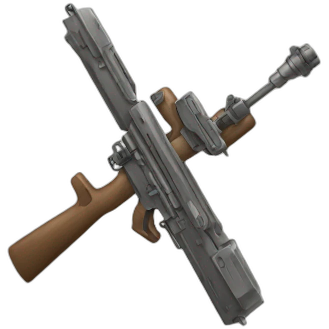 2 weapons crossing emoji