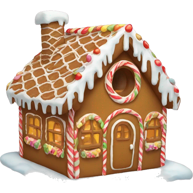 gingerbread house emoji